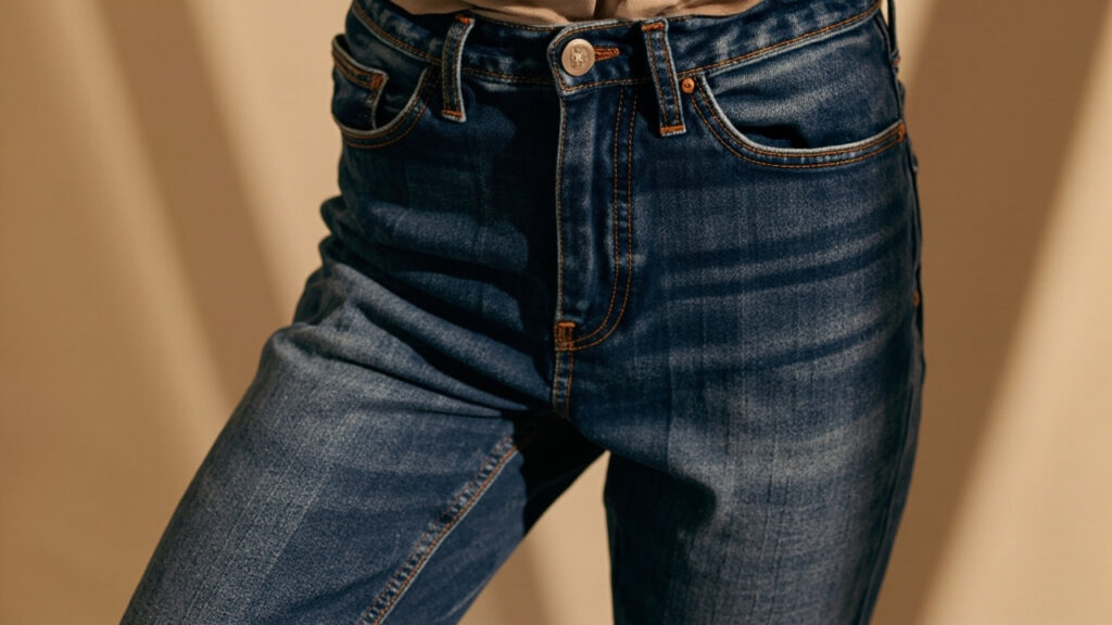 Jeans coupe fine pour silhouette apres 40 ans